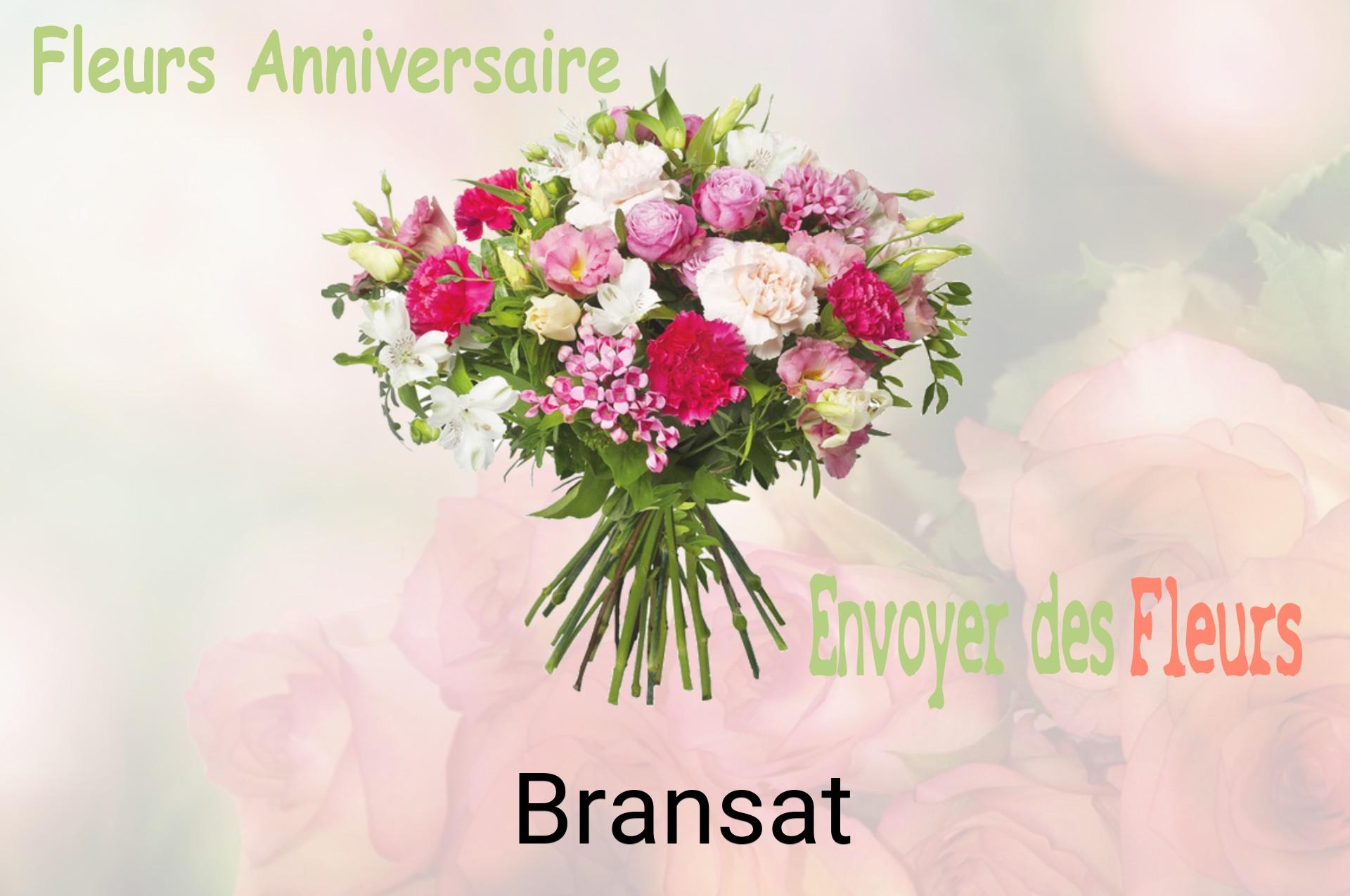 Bouquet de fleurs d’anniversaire livré à Bransat