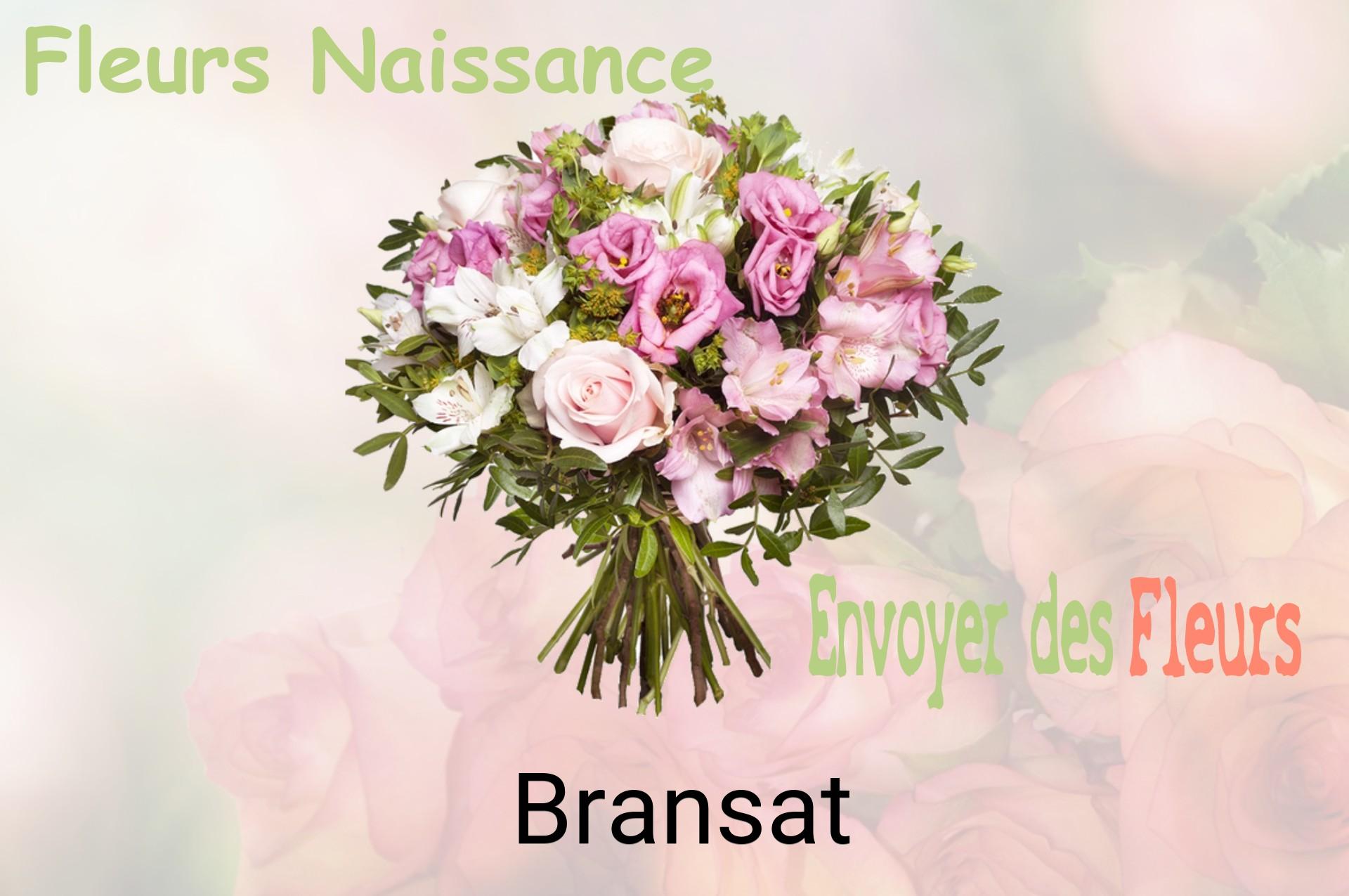 Bouquet de fleurs de naissance livré à Bransat